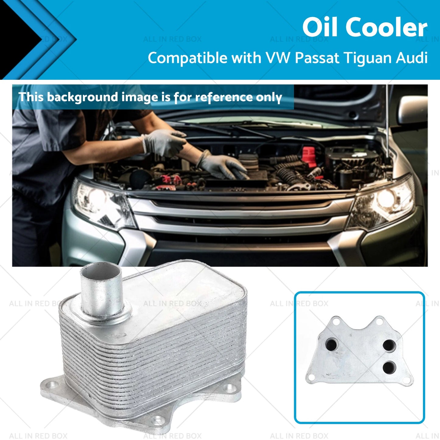 Oil Cooler for VW Passat, Tiguan, Audi A4, A5, A6, TT, Skoda Octavia (2006-2023)