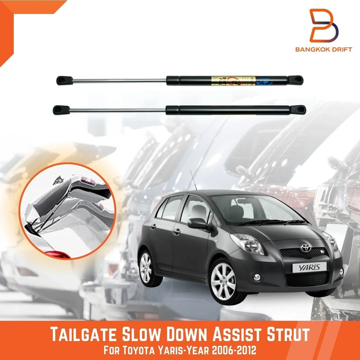 Tailgate Assist Gas Strut Damper for Toyota Yaris Hatchback (2007-2012)