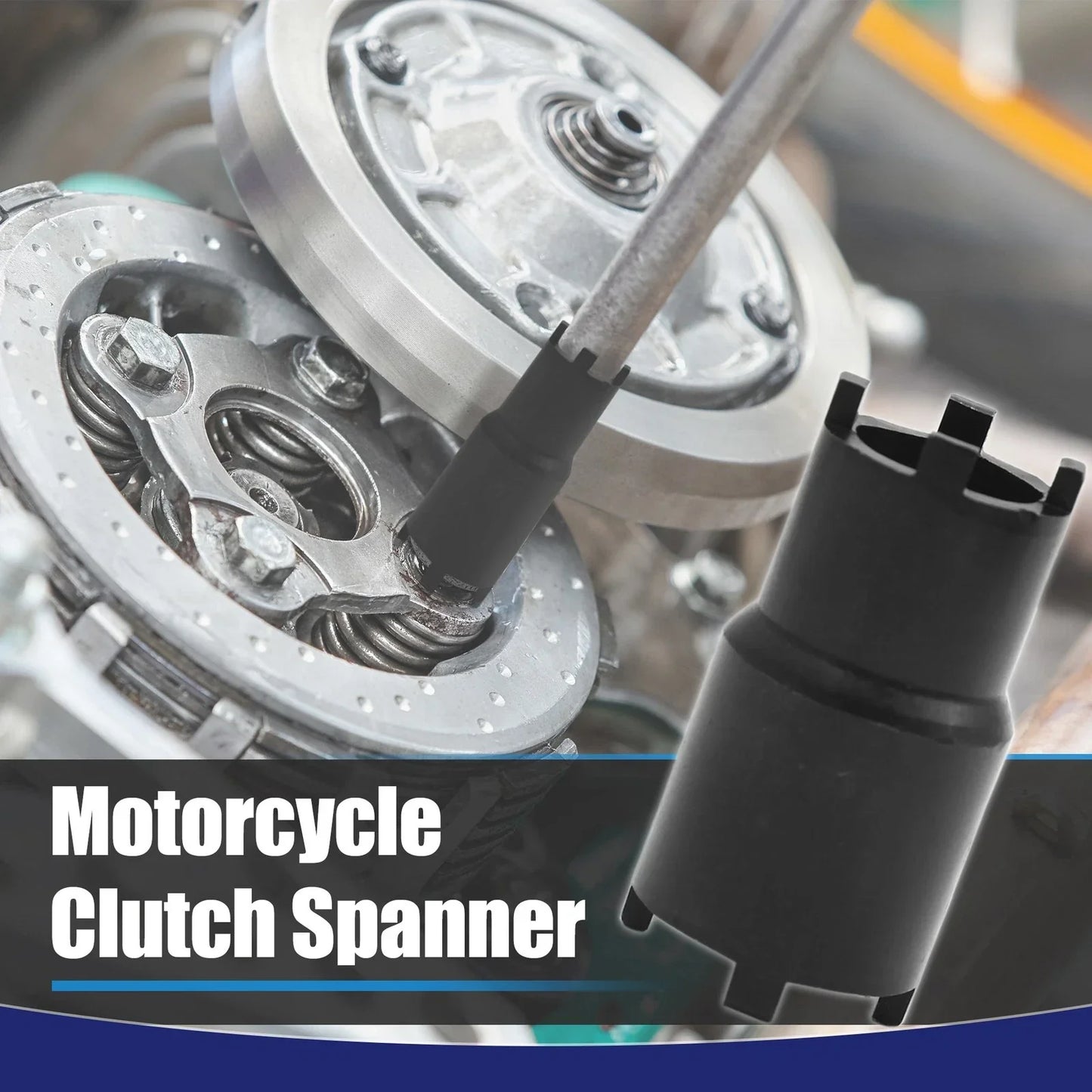 Clutch Lock Nut Spanner Wrench Tool for CG125 Motorcycle ()