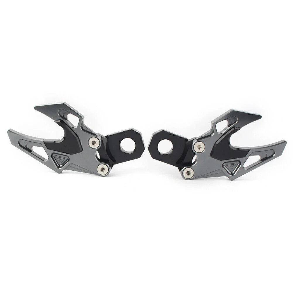 Grey CNC Rear Fork Chain Adjuster for Honda CB650F (2014-2018)