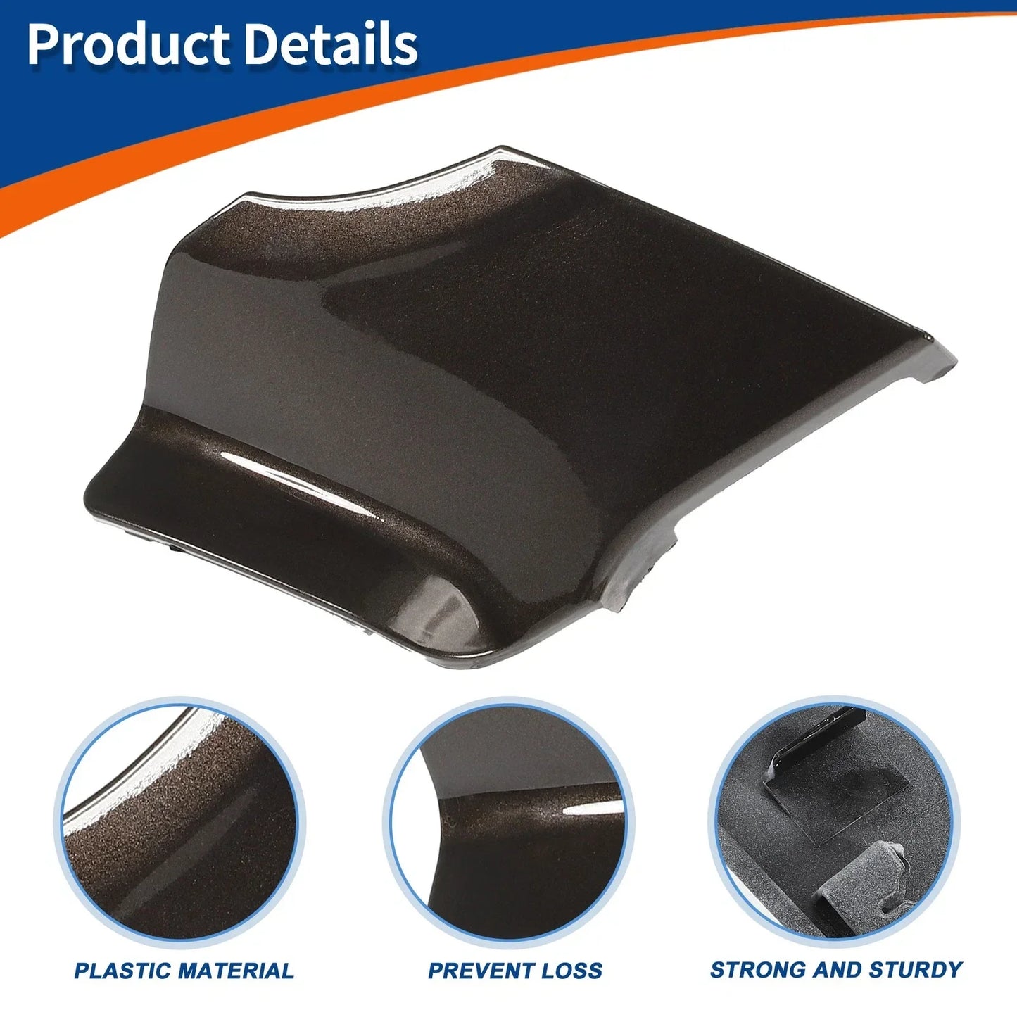 Bumper Tow Hook Cover for Mercedes-Benz A-Class (2013-2018) Crystal Brown