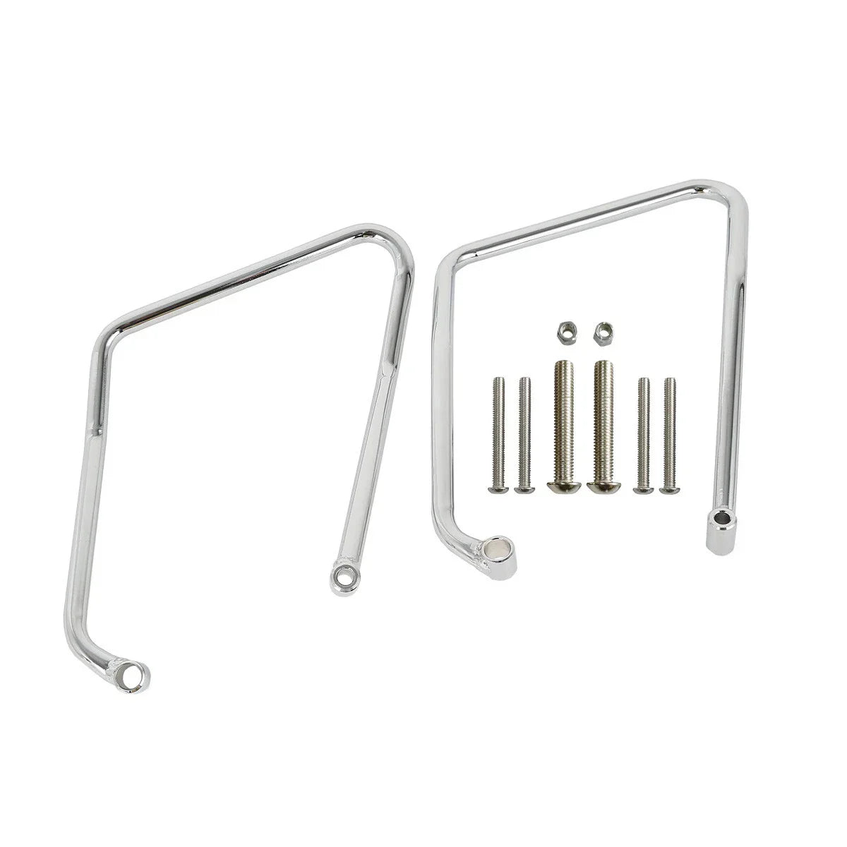 Chrome Saddlebag Support Brackets for Harley Sportster XL 883 1200 (2004-2016)