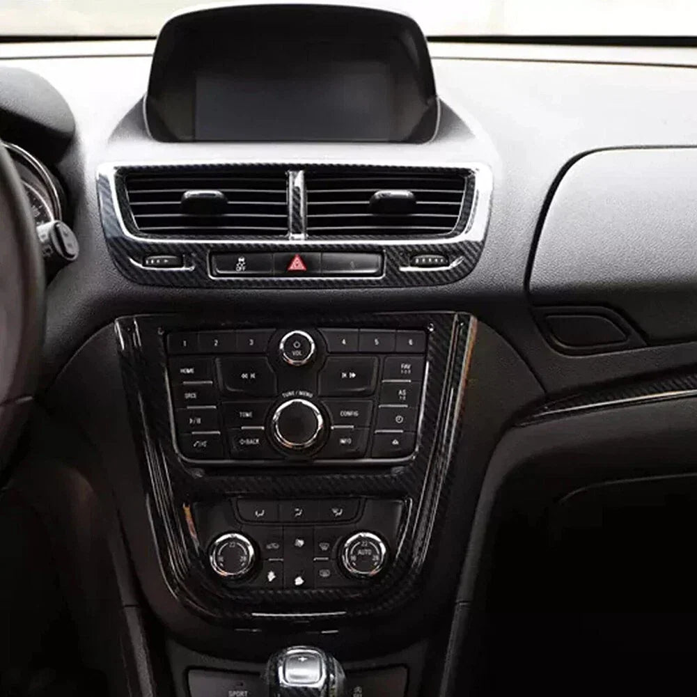 Carbon Fiber Console CD Button Frame for Buick Encore (2013–2023)