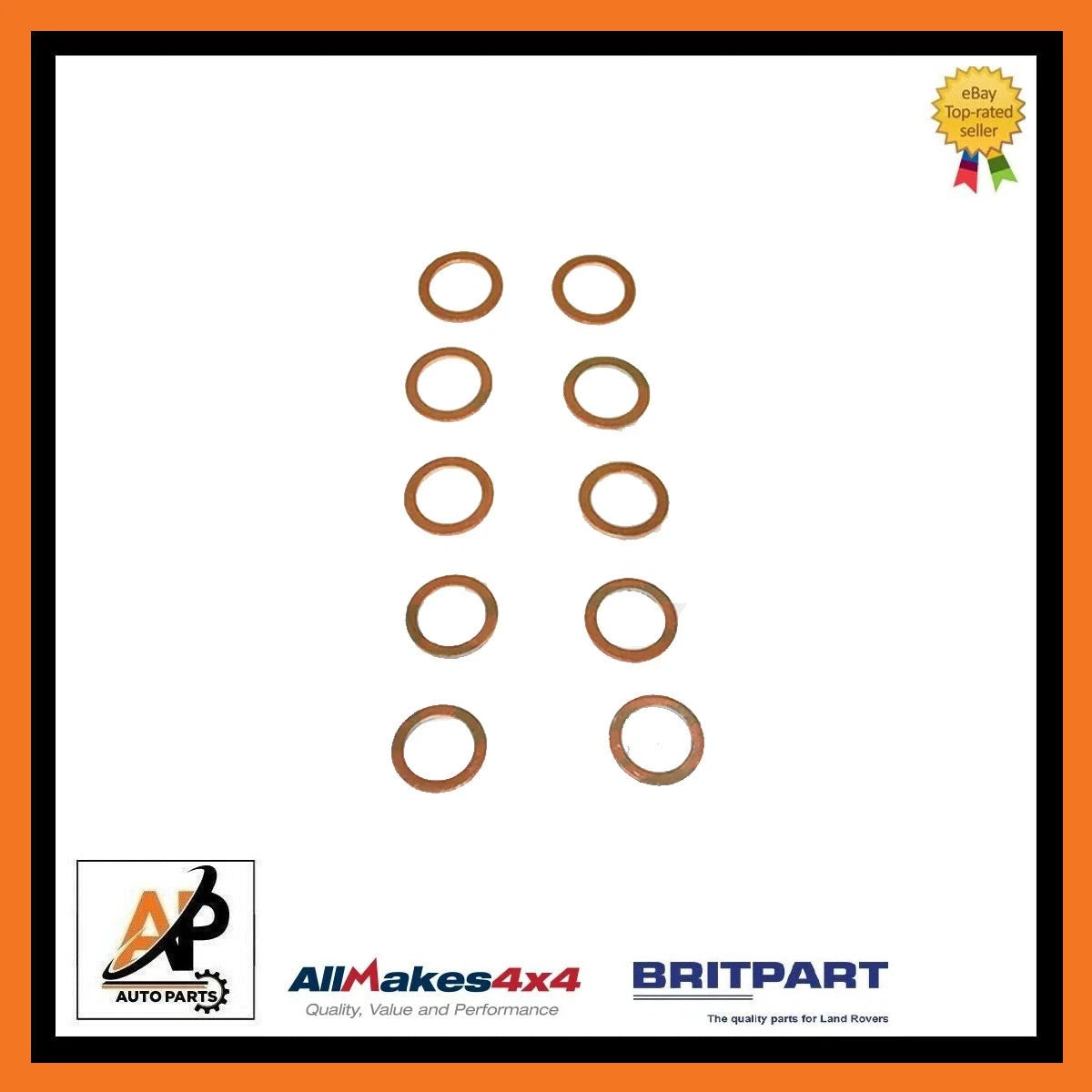 Fuel Injector Nozzle Washer Replacement for Land Rover Defender 90 110 () (1983–2016)