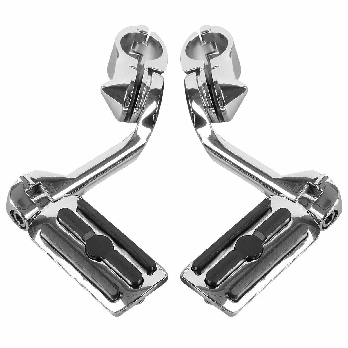 Mustache Engine Guard Crash Bar Footpegs for Harley Softail Deluxe (2000-2017)