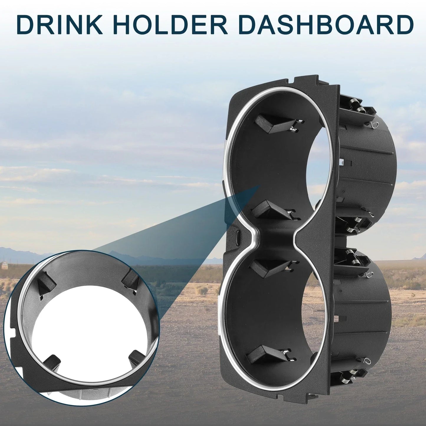 Cup Holder for Mercedes-Benz A217 (2012-2018) - Practical Drink Holder Black