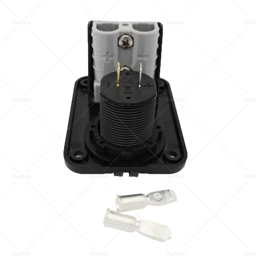 50 Amp Dual USB Socket Flush Mount QC 3.0 Port for Car
