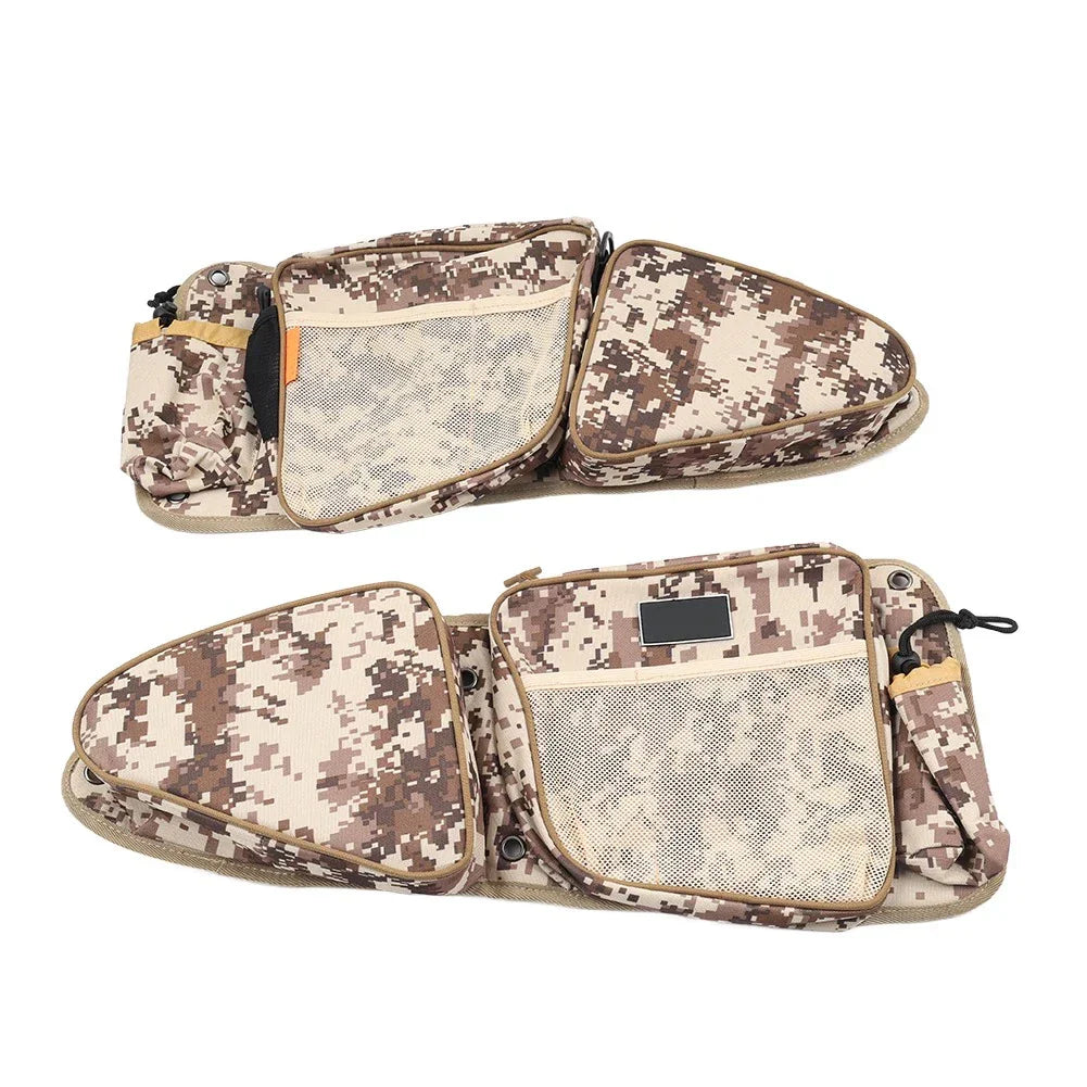 Front Side Door Storage Bags w/ Knee Pad for Polaris RZR XP 4 1000 Turbo S 900