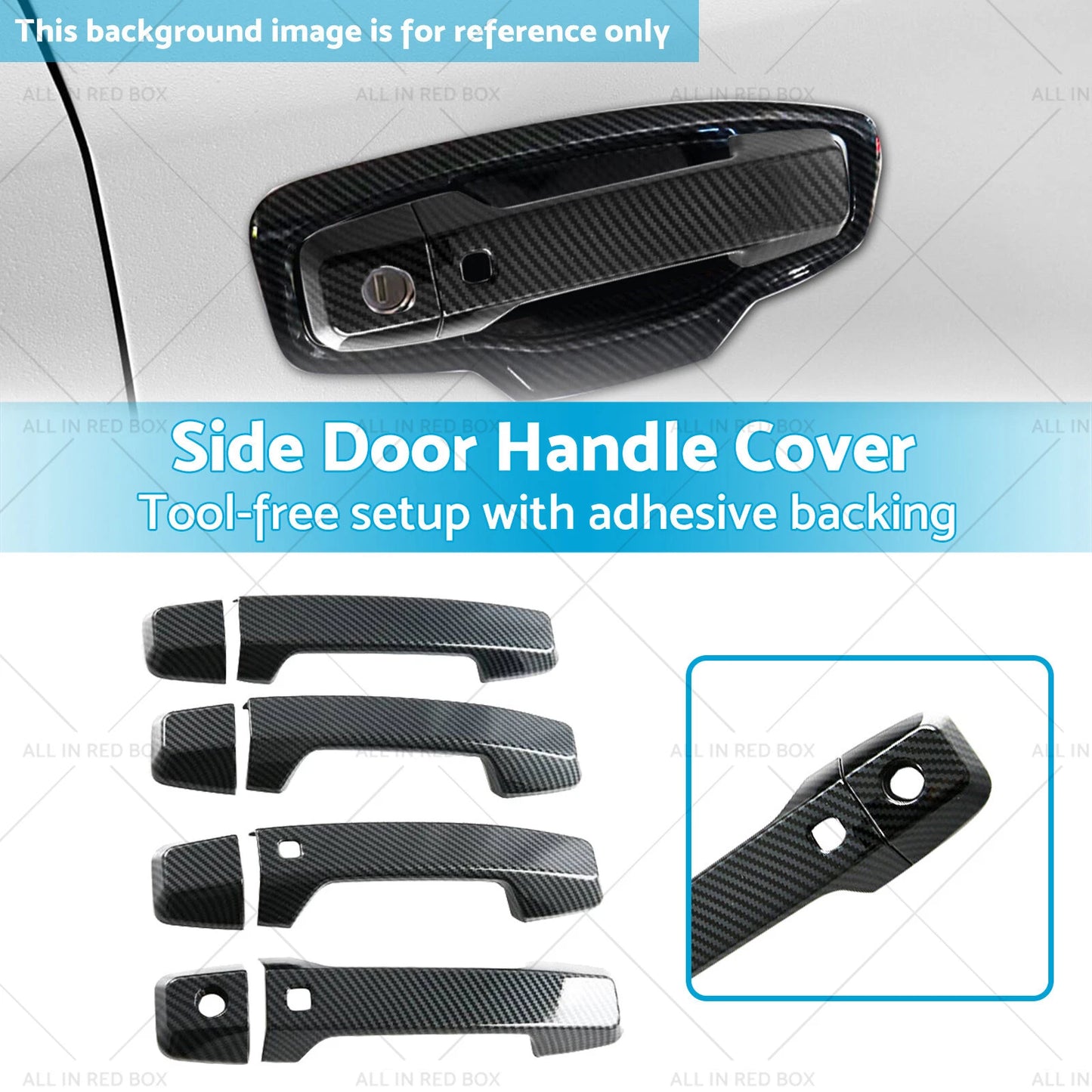 Carbon Fiber Side Door Handle Covers for Mitsubishi Triton L200 (2023-2025)