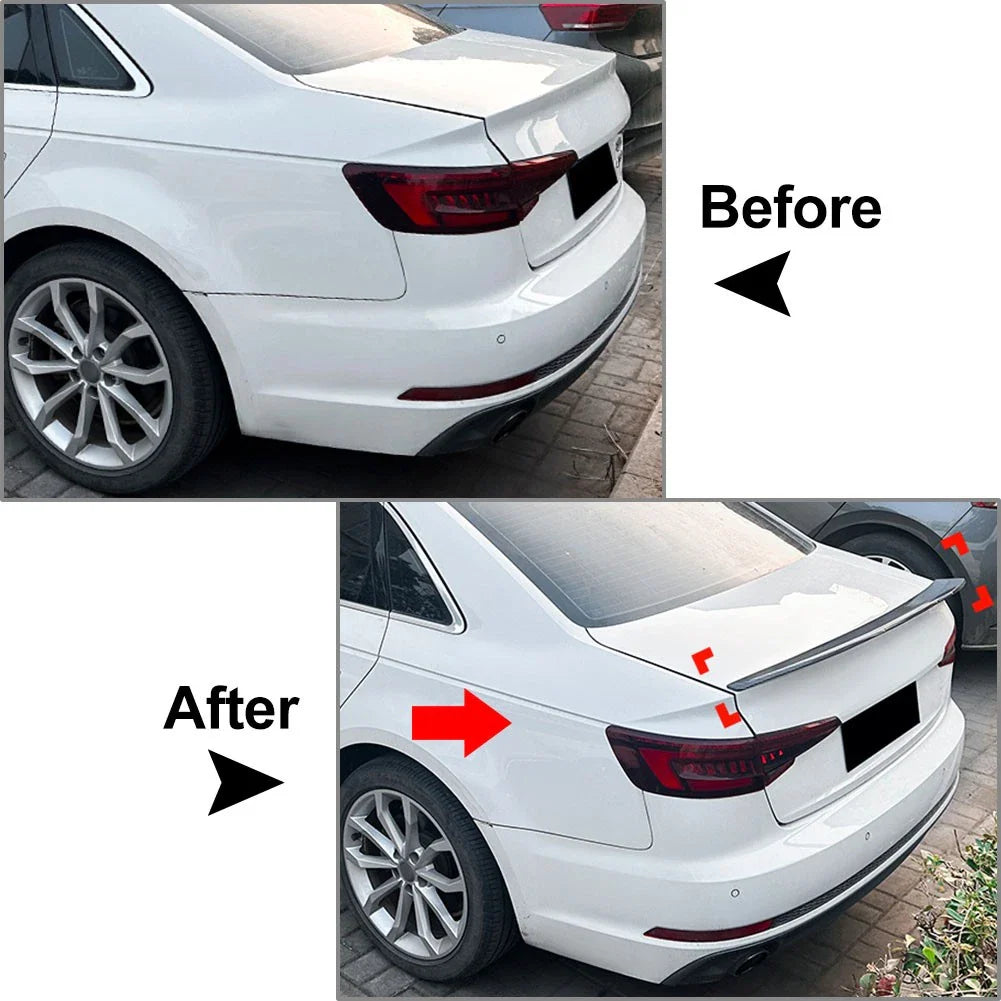 Carbon Fiber Rear Trunk Spoiler for Audi A4 S4 B9 Sedan (2017-2024)