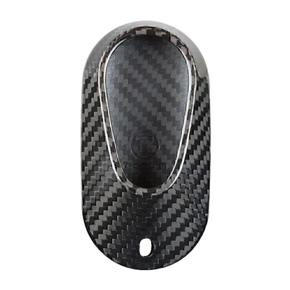 Carbon Fiber Black Key Fob Case Cover for Mercedes Benz S Class (2021)