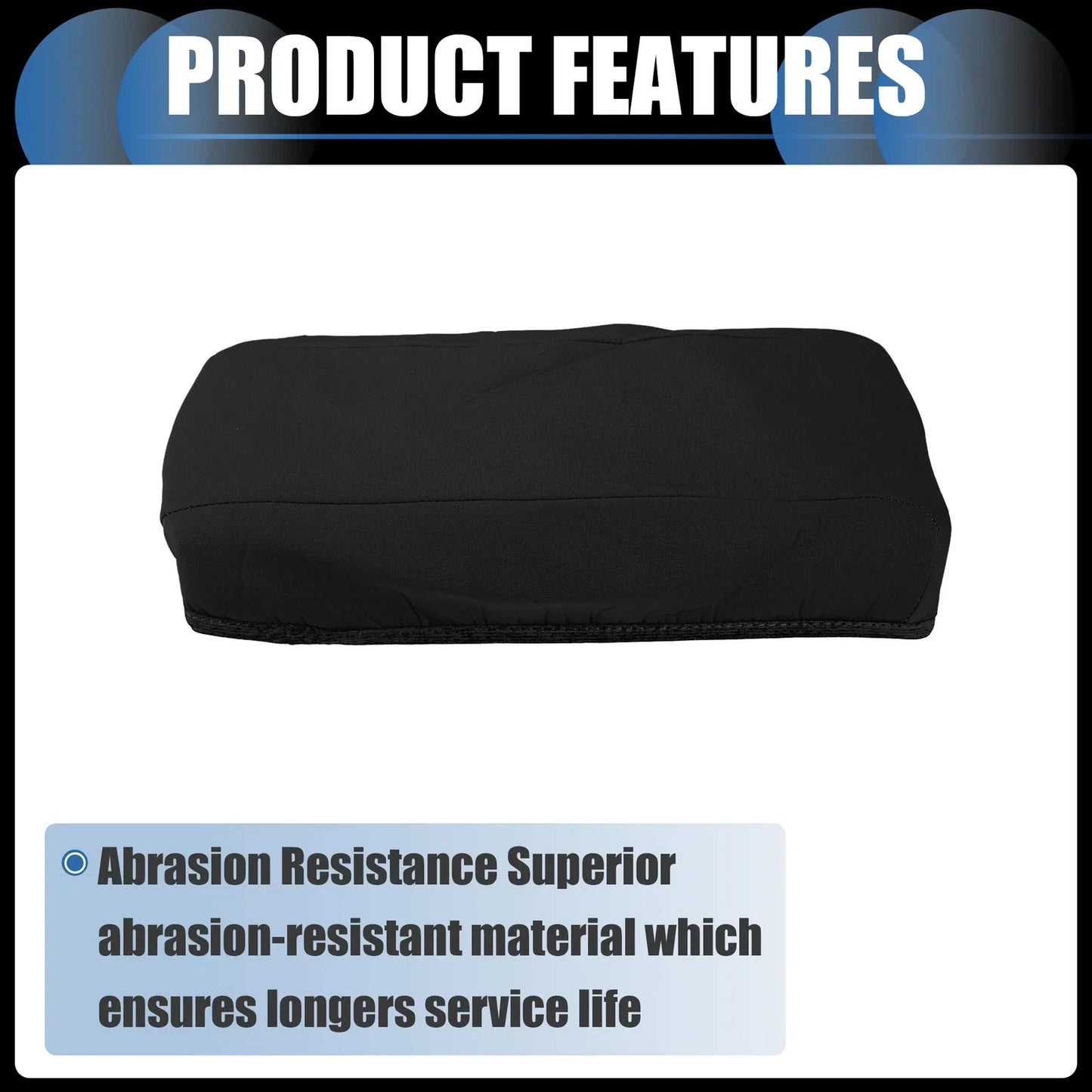 Armrest Protector Cover Pad for Hyundai Sonata (2015-2019) Neoprene Black