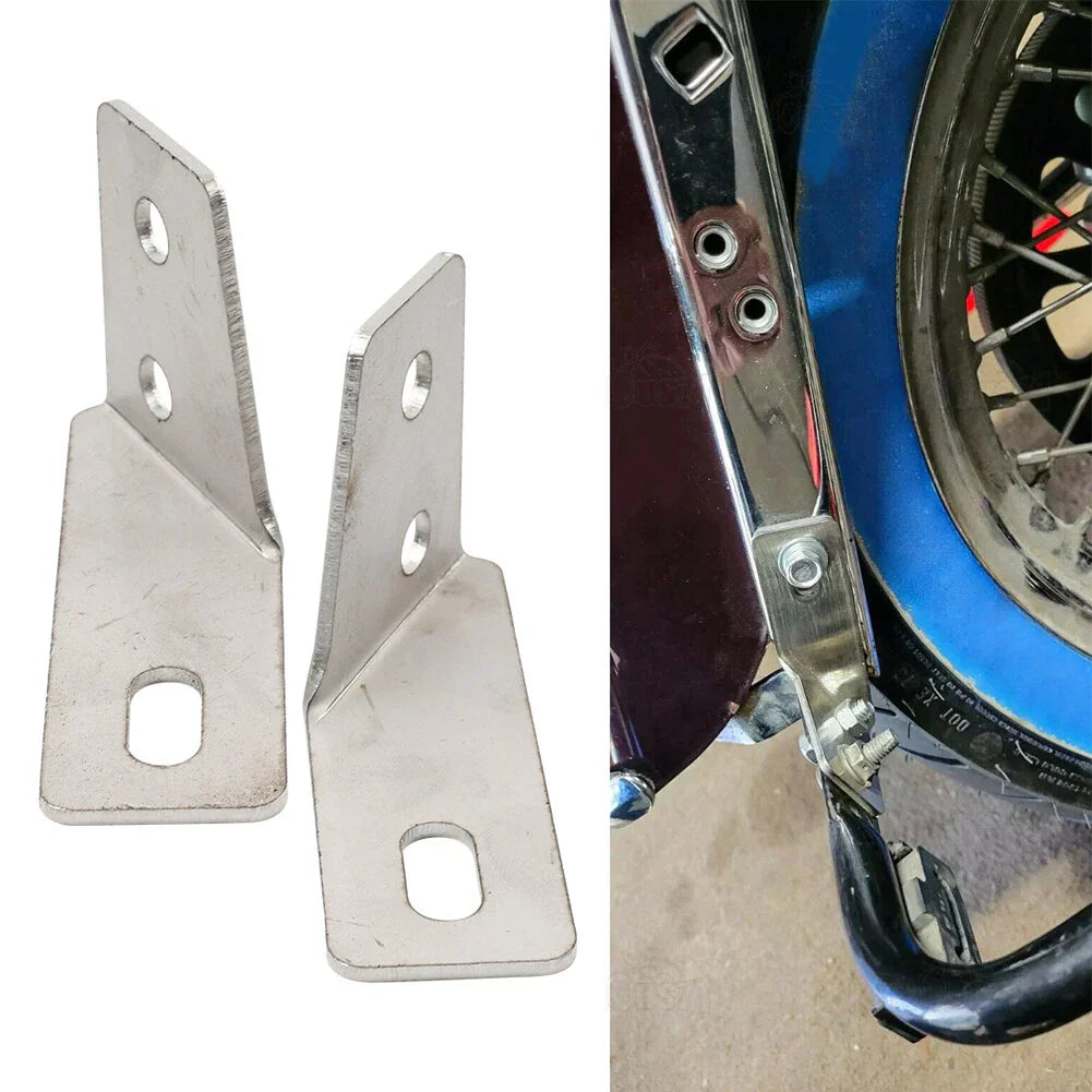 Steel Mudguard Saddlebag Rail Support Bracket for Harley Touring (1985-2008)