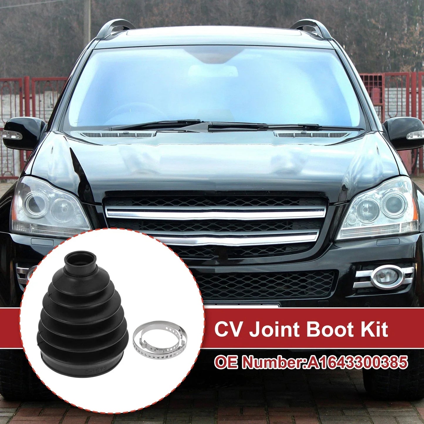 Outer CV Joint Boot Kit w/ Clamps for Mercedes-Benz GL320 (2007-2009)