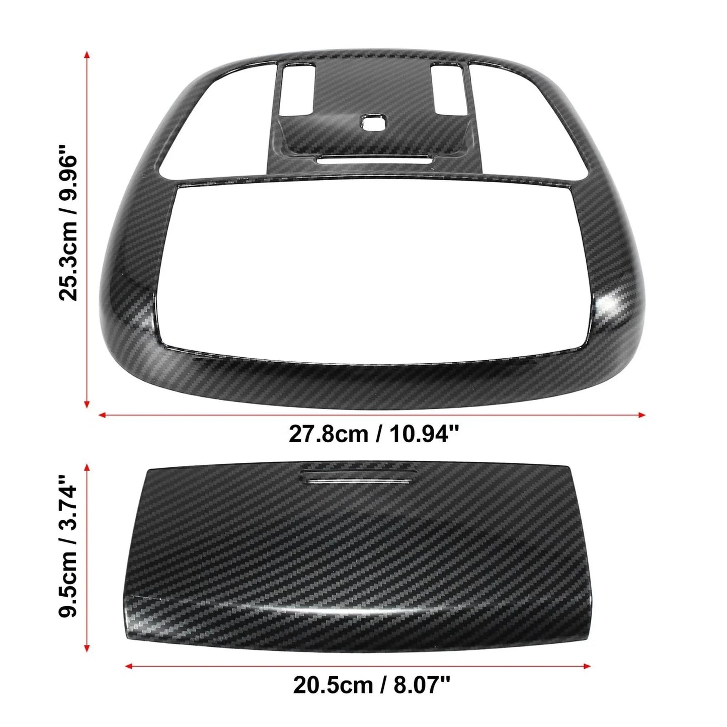 Carbon Fiber Roof Reading Light Cover for Dodge Charger (2011-2021)