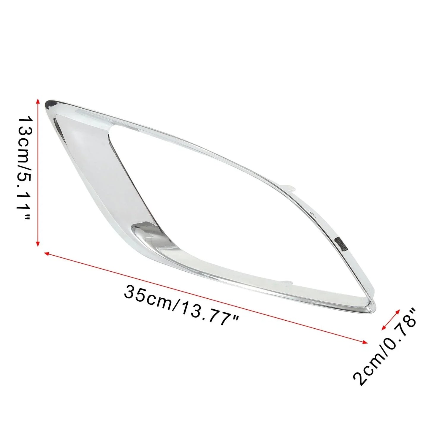 Front Left Fog Light Grille Cover for Dodge Durango (2014-2018)
