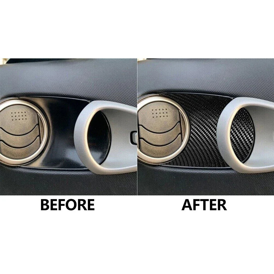 Carbon Fiber Interior Door Handle Shell Cover Trim for Nissan 350Z (2003-2009)