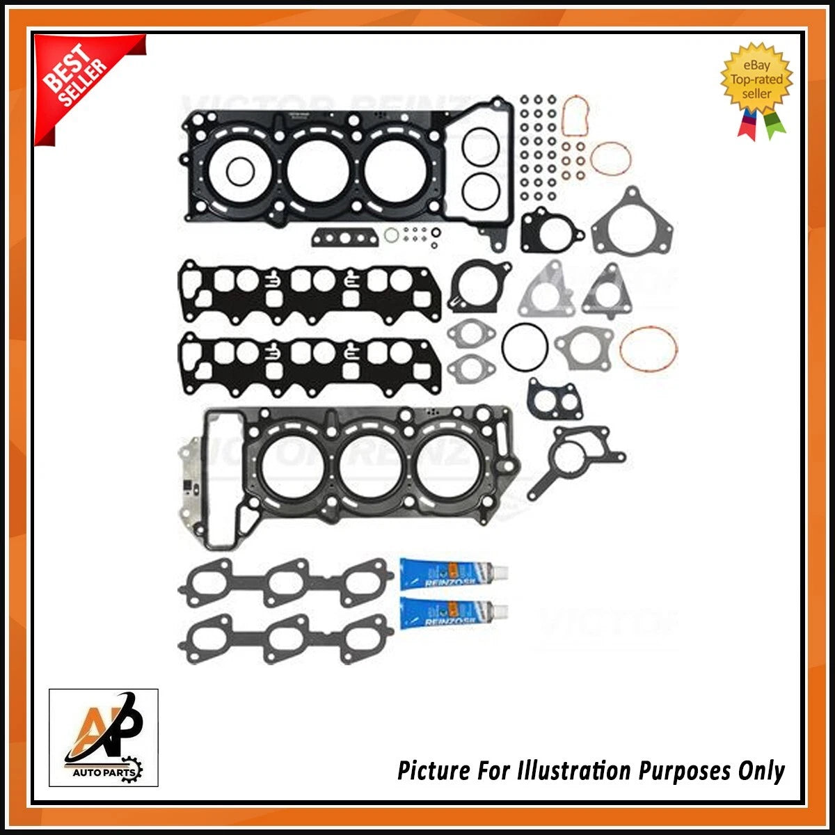 Cylinder Head Gasket Set Replacement for Mercedes OM642 3.0L (2006–2015)
