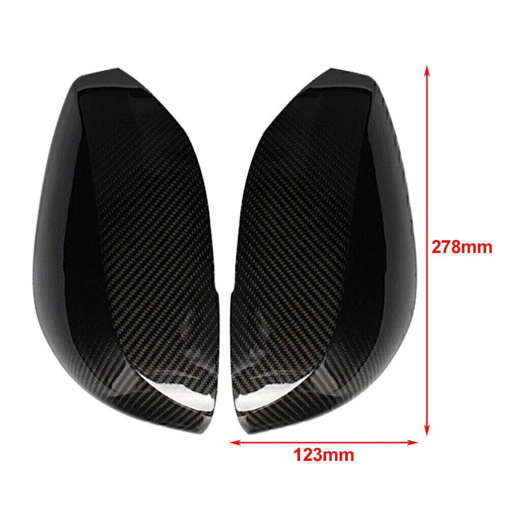 Carbon Fiber Side View Mirror Cover Caps for Infiniti Q50 Q60 Q70 QX30 (14-20)