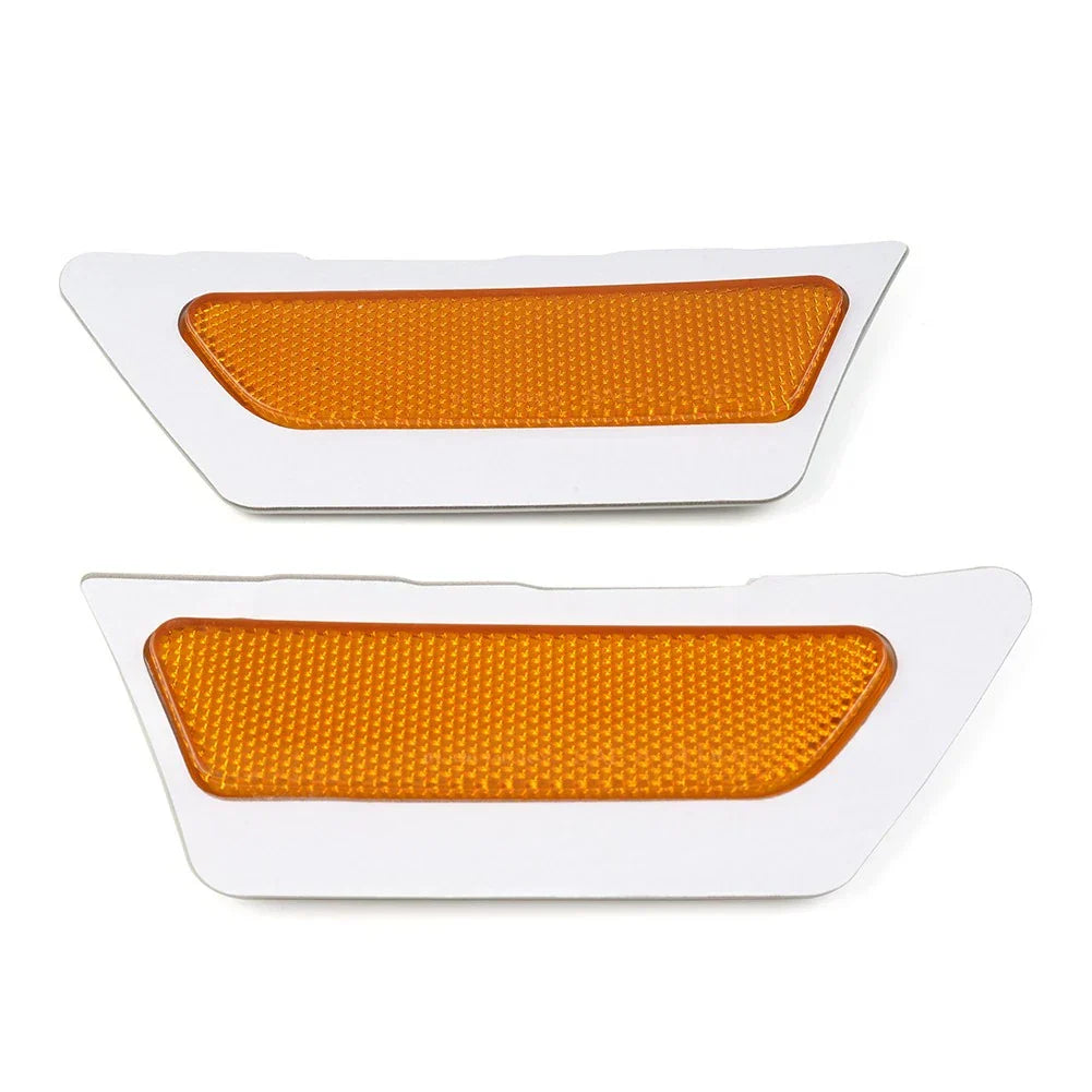 Front Bumper Reflector Side Marker Lights Yellow for Audi A4 (2017-2019)
