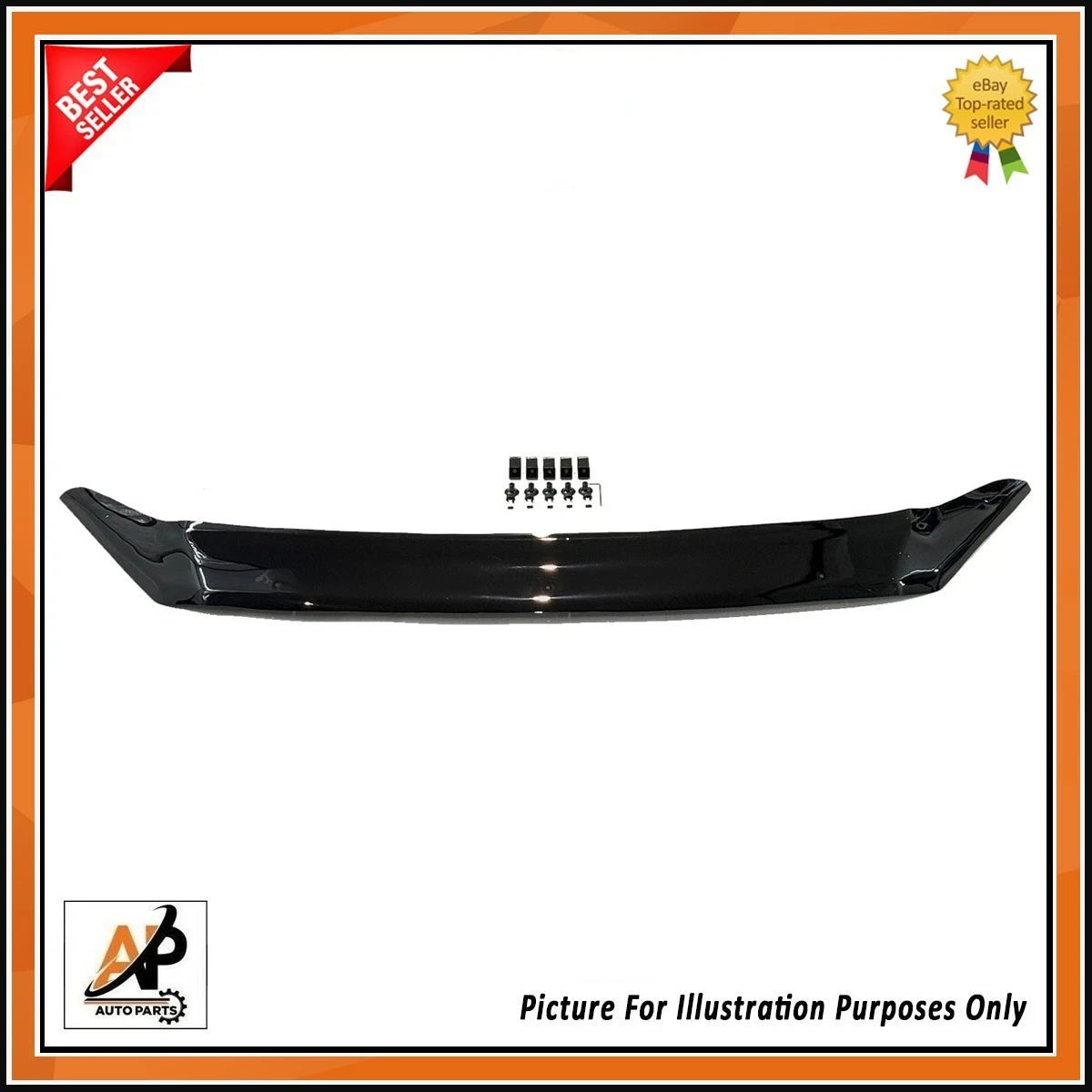 Bonnet Wind Deflector Protector Guard for Ford Transit Custom (2012–2018)