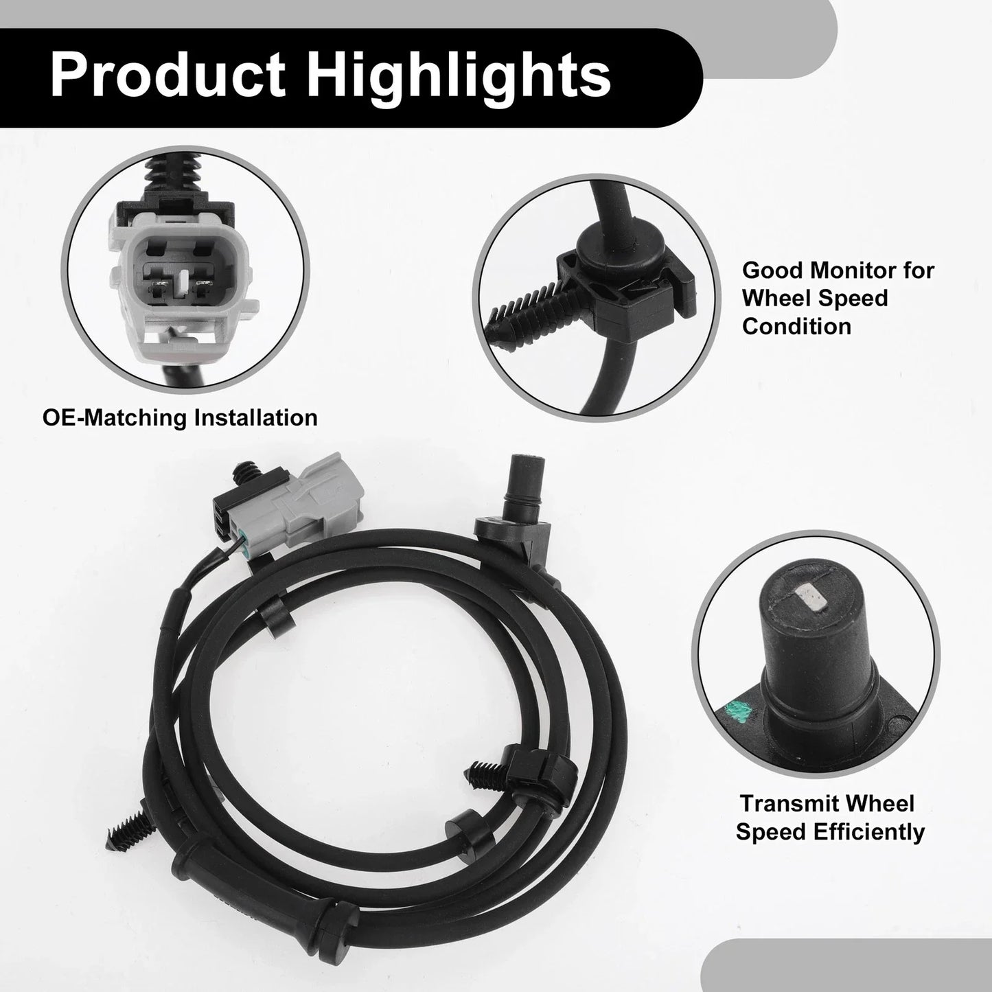 ABS Wheel Speed Sensor for Dodge Ram (2010-2018) - 1 x Rear Left/Right