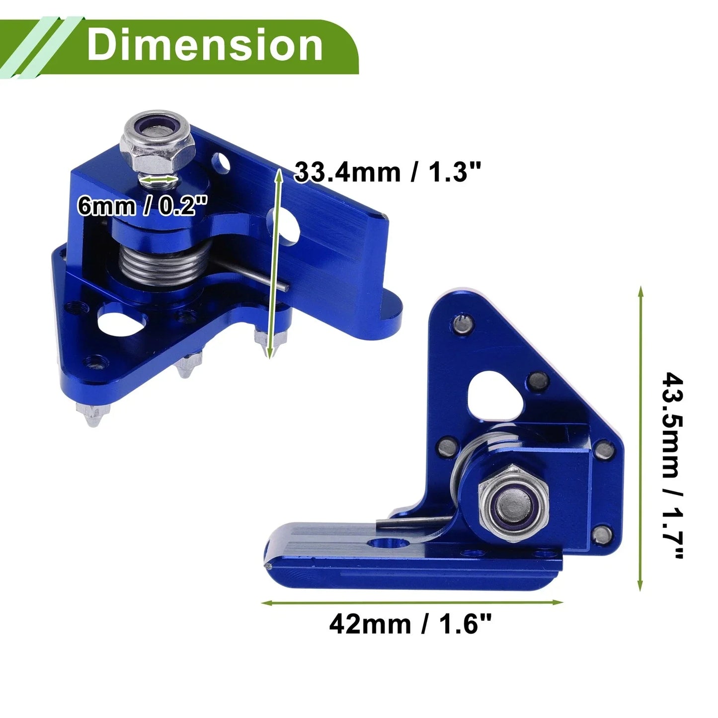 Motorcycle Foot Pegs for Honda CRF50 Footrests Blue (2004-2023)