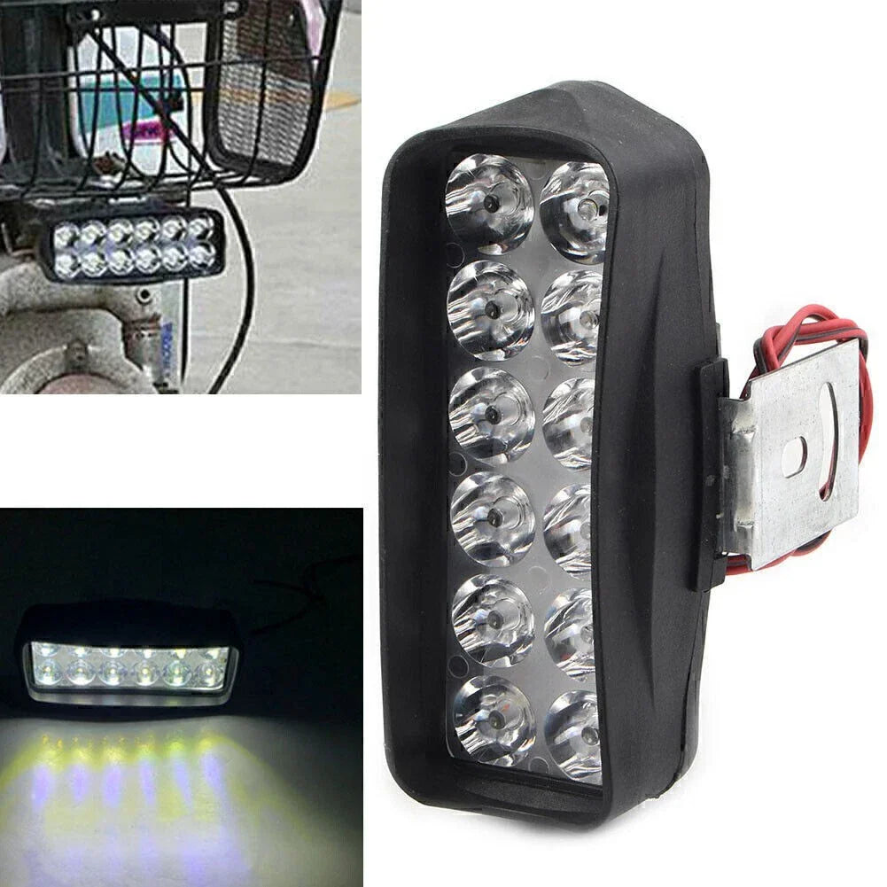1X 12-LED Motorcycle Headlight Fog Light Bulb for UTV ATV