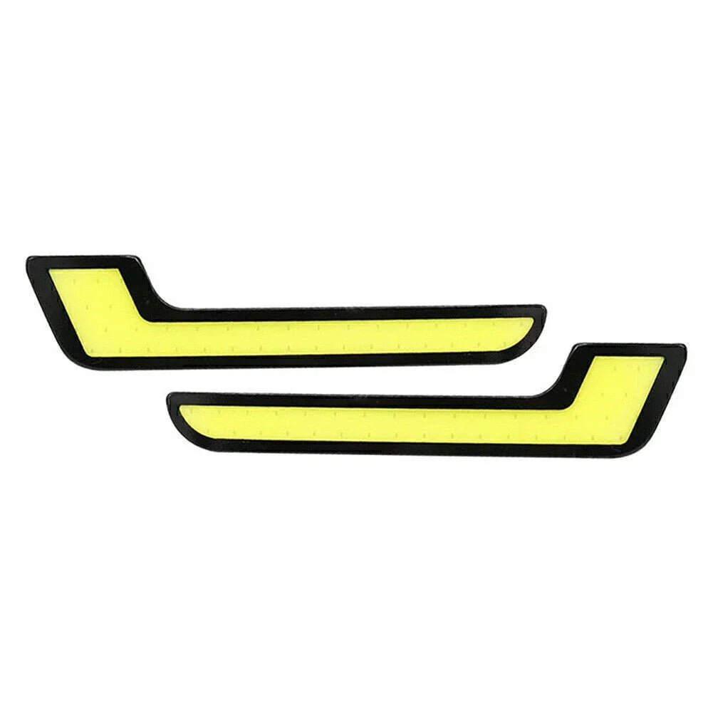 12V L Shape COB White LED Daytime Running Lights for Car (No Year Specified)