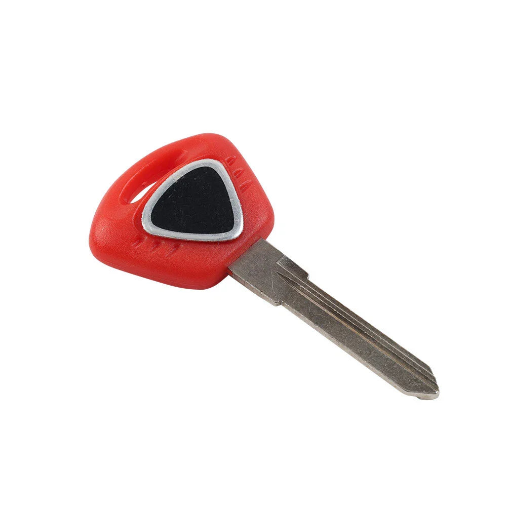 Red Uncut Blade Blank Key Replacement for Tiger 1050, Speed Triple 1050