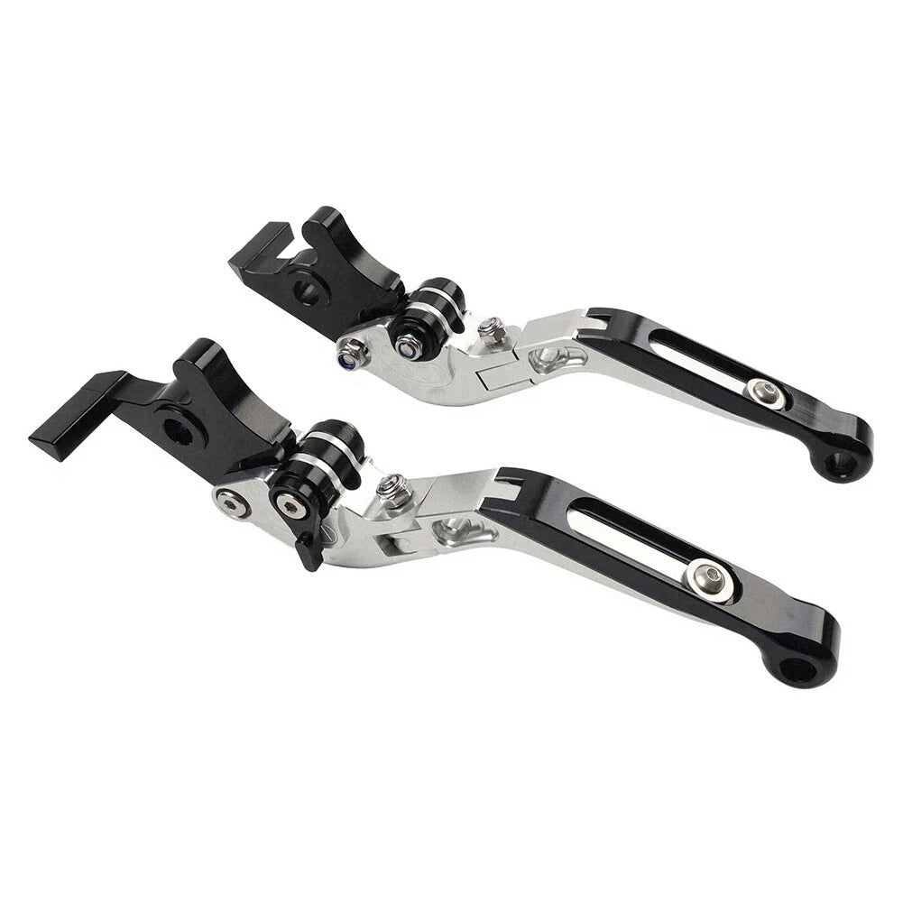 CNC Silver Extendable Brake Clutch Levers for Yamaha YZF R1 R1M R1S R6 MT-09 (2015-2023)
