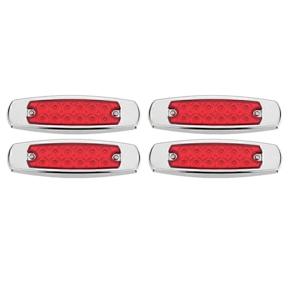 1 Red LED Sealed Side Marker Clearance Lights for Truck Trailer (12V)