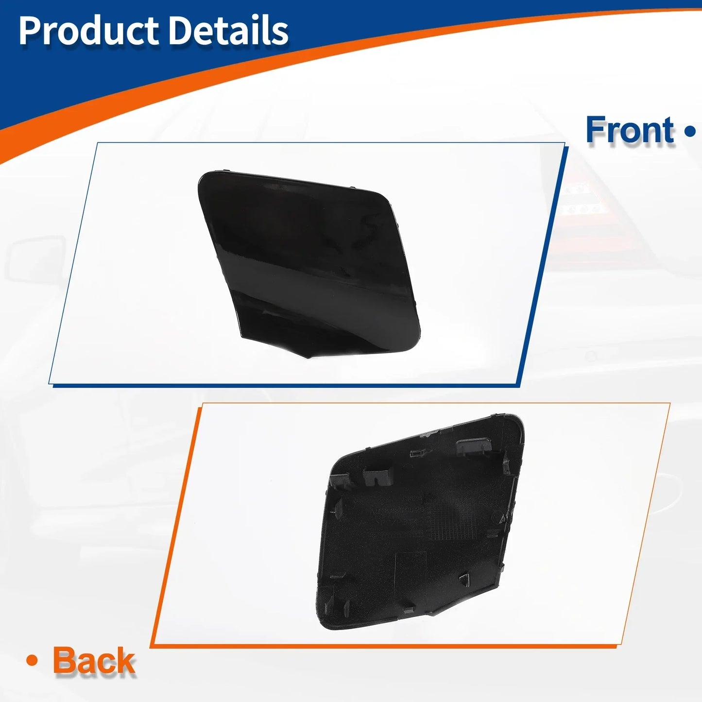 Front Bumper Tow Hook Cover for Mercedes-Benz CLS W218 (2012-2018) Black