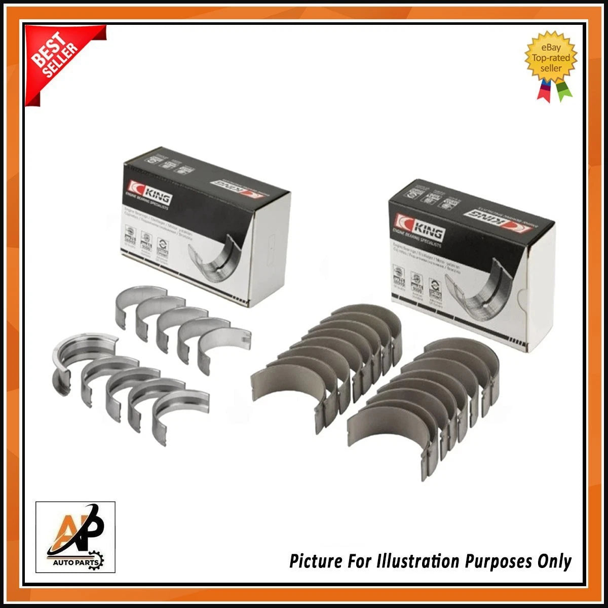 Engine Crankshaft and Conrod Bearings Replacement Set for BMW M5 X6 (2012–2018)