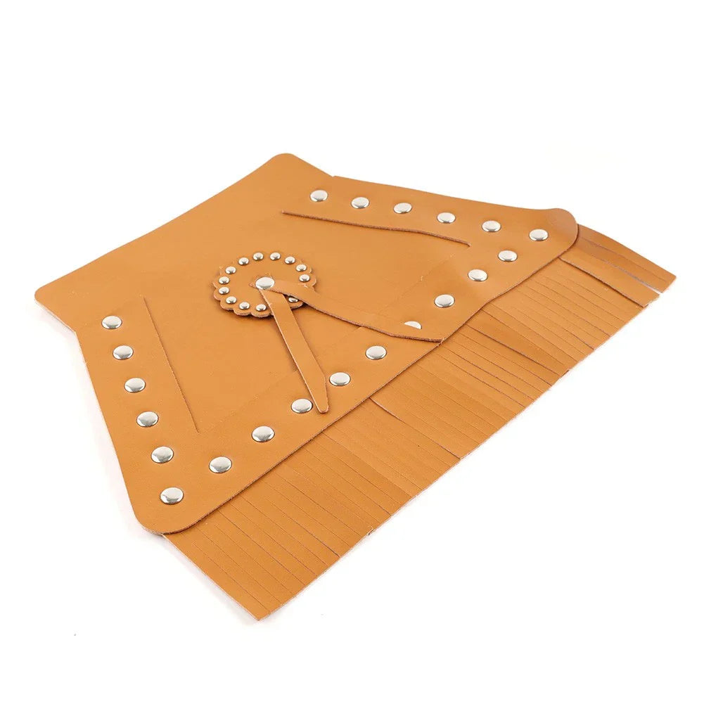 Orange PU Leather Rear Fender Mud Flap Cover for Harley