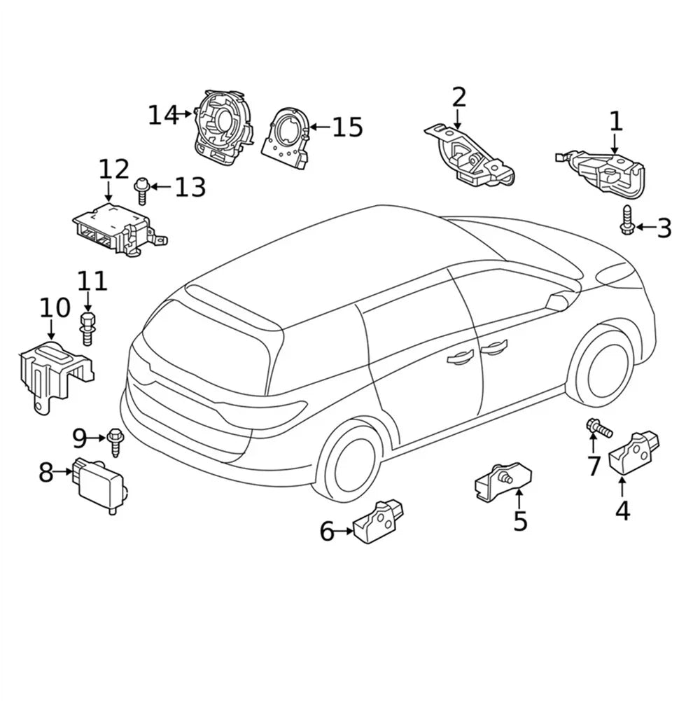 Steering Sensor Assembly for Honda Odyssey Passport Pilot CR-V (2005-2023)