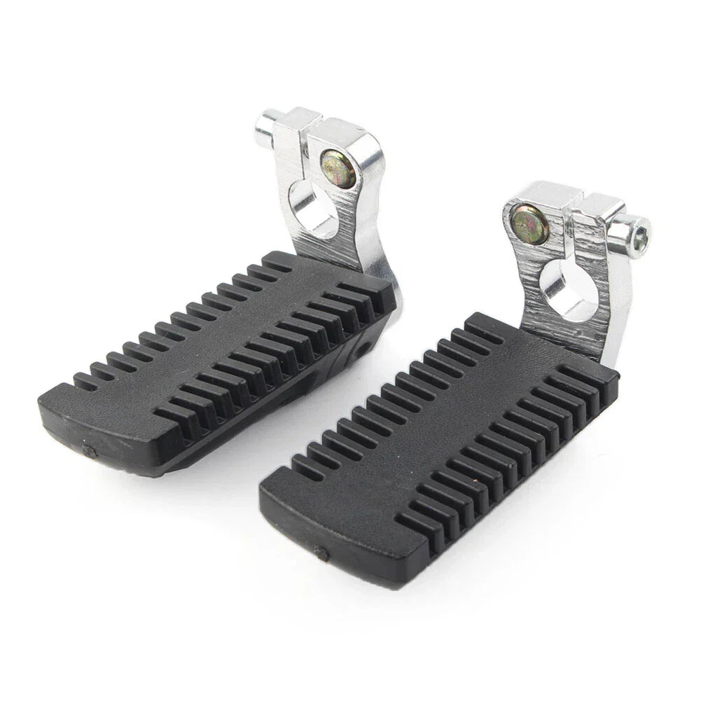 Foot Pegs Rest Pedals w/ Clamps for 43cc 47cc 49cc Pocket Dirt Bike Mini Scooter