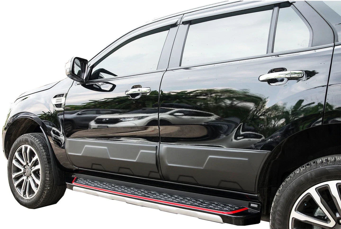 4 x Matte Black Body Cladding for Ford Everest UAII (2018-2021)