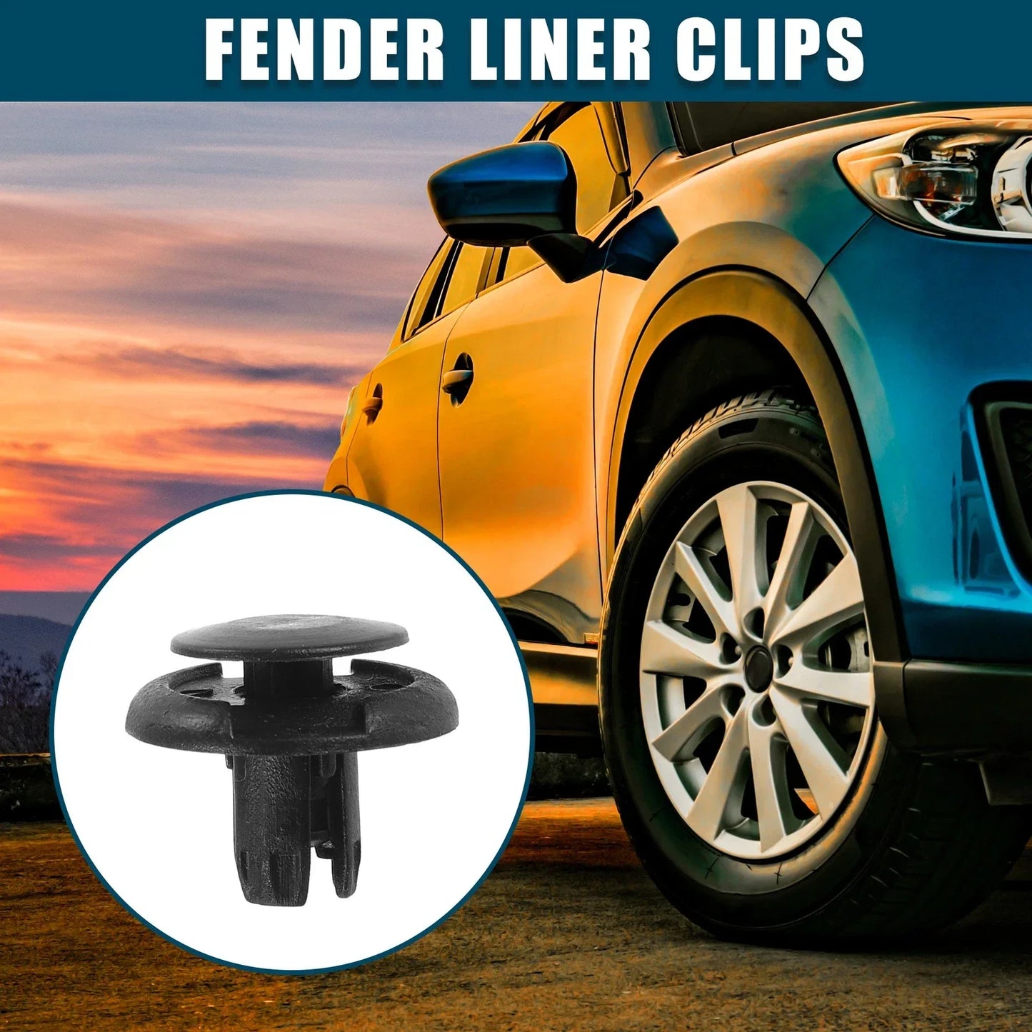 Fender Liner Clips 100 x Replacement for Honda Accord (2003-2007)