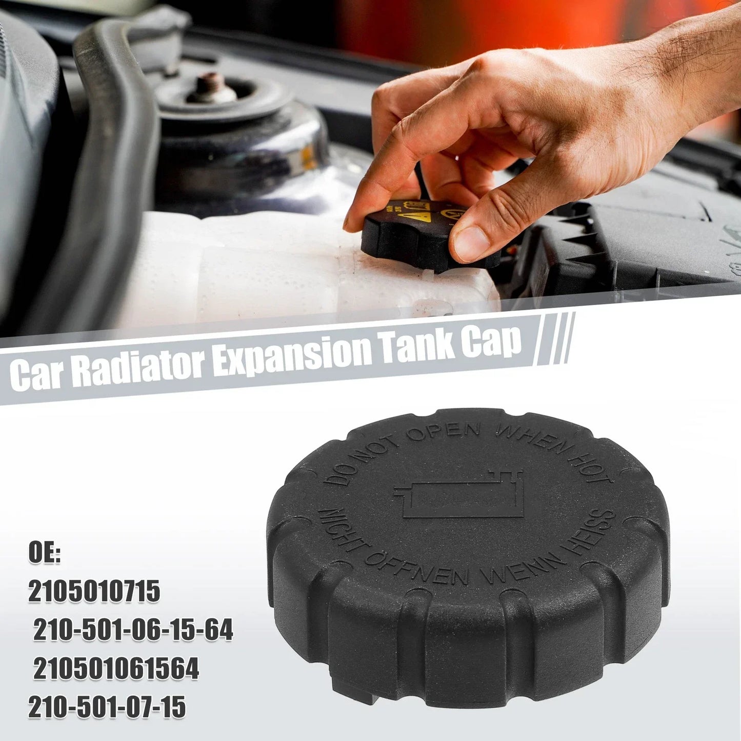 Radiator Coolant Reservoir Tank Cap for Mercedes-Benz C-Class (1994-2015)