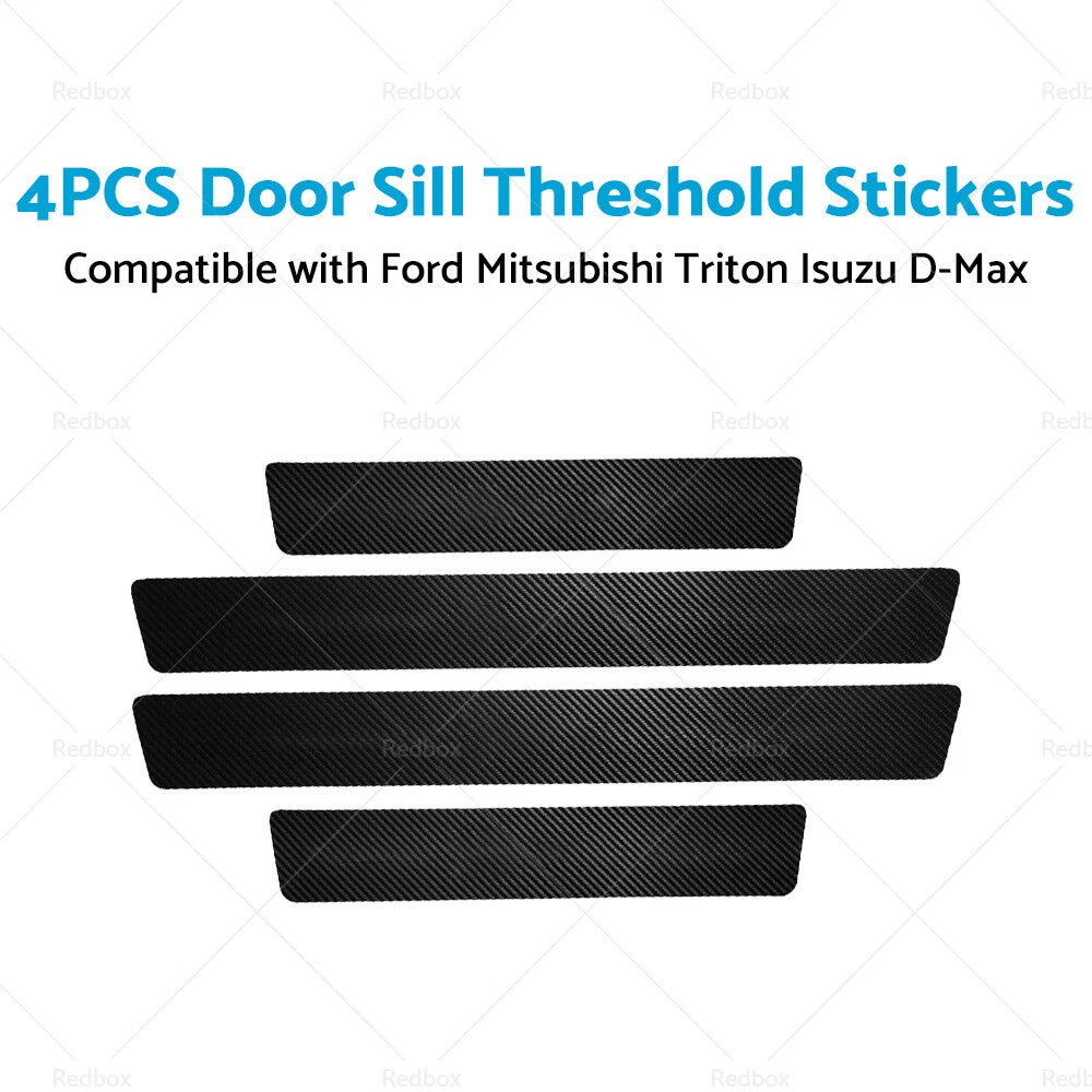 4PCS Door Sill Threshold Stickers for Ford Ranger Wildtrak (2012-2023)