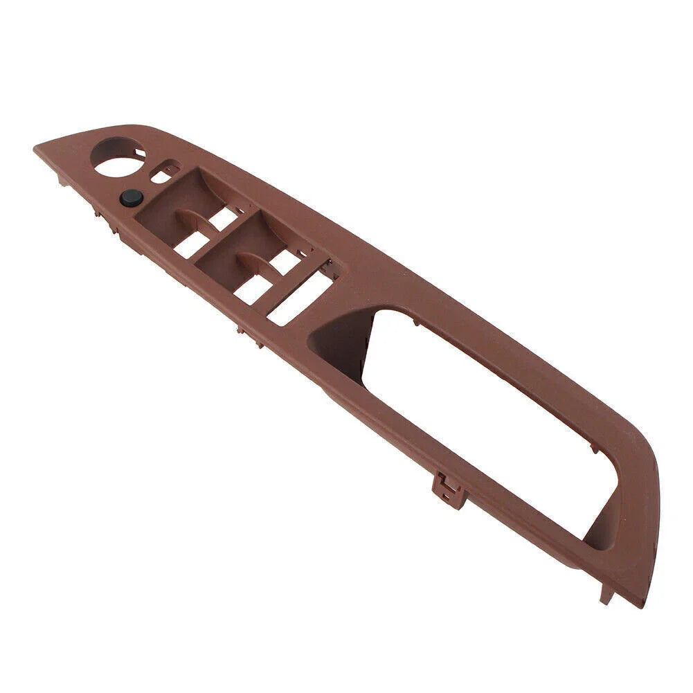 Inner Door Handle Trim Cover for BMW X5 X6 E70 LHD ABS Red Brown (2007-2013)