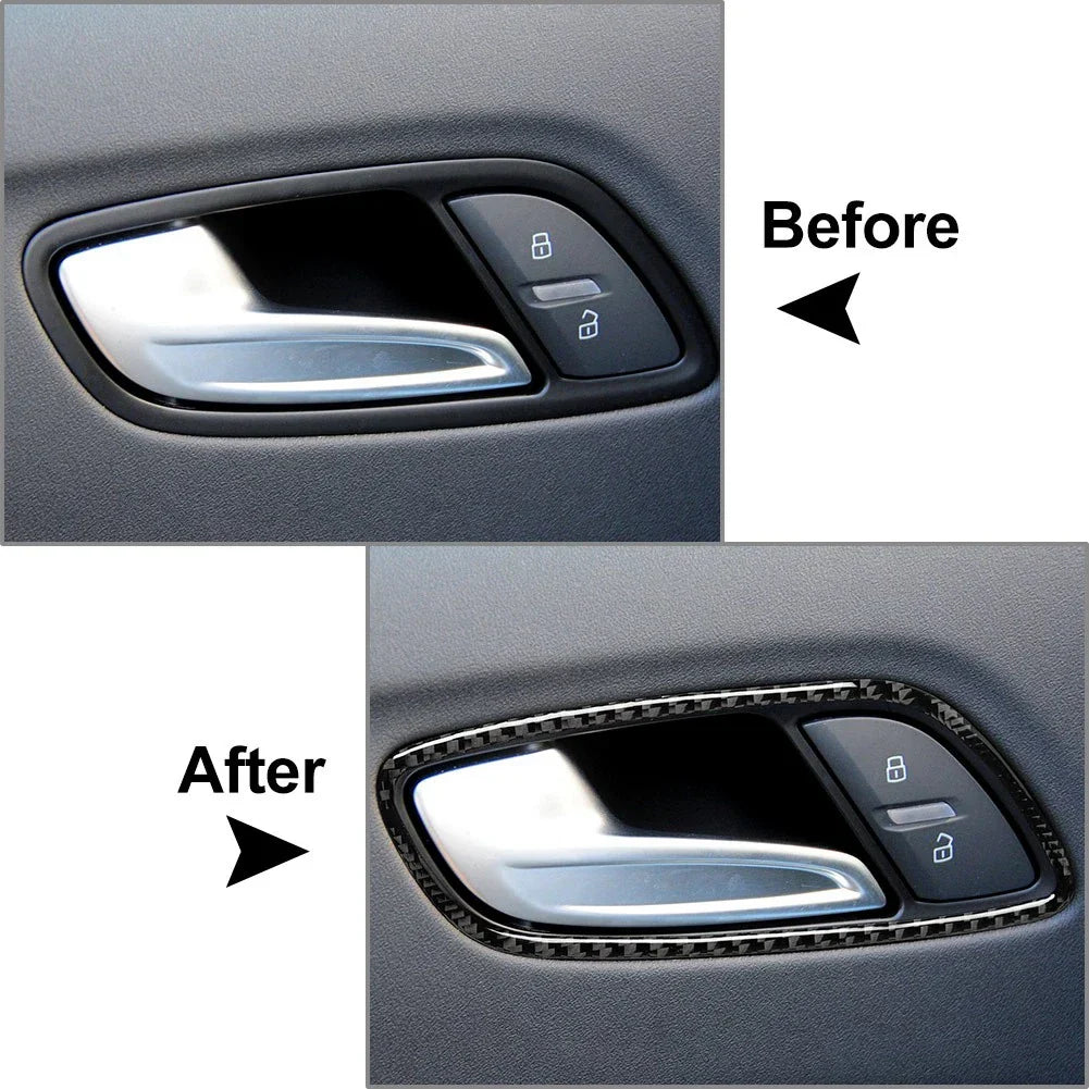 Interior Door Grab Handle Trim Covers for Audi TT TTS TTRS (2008-2014)