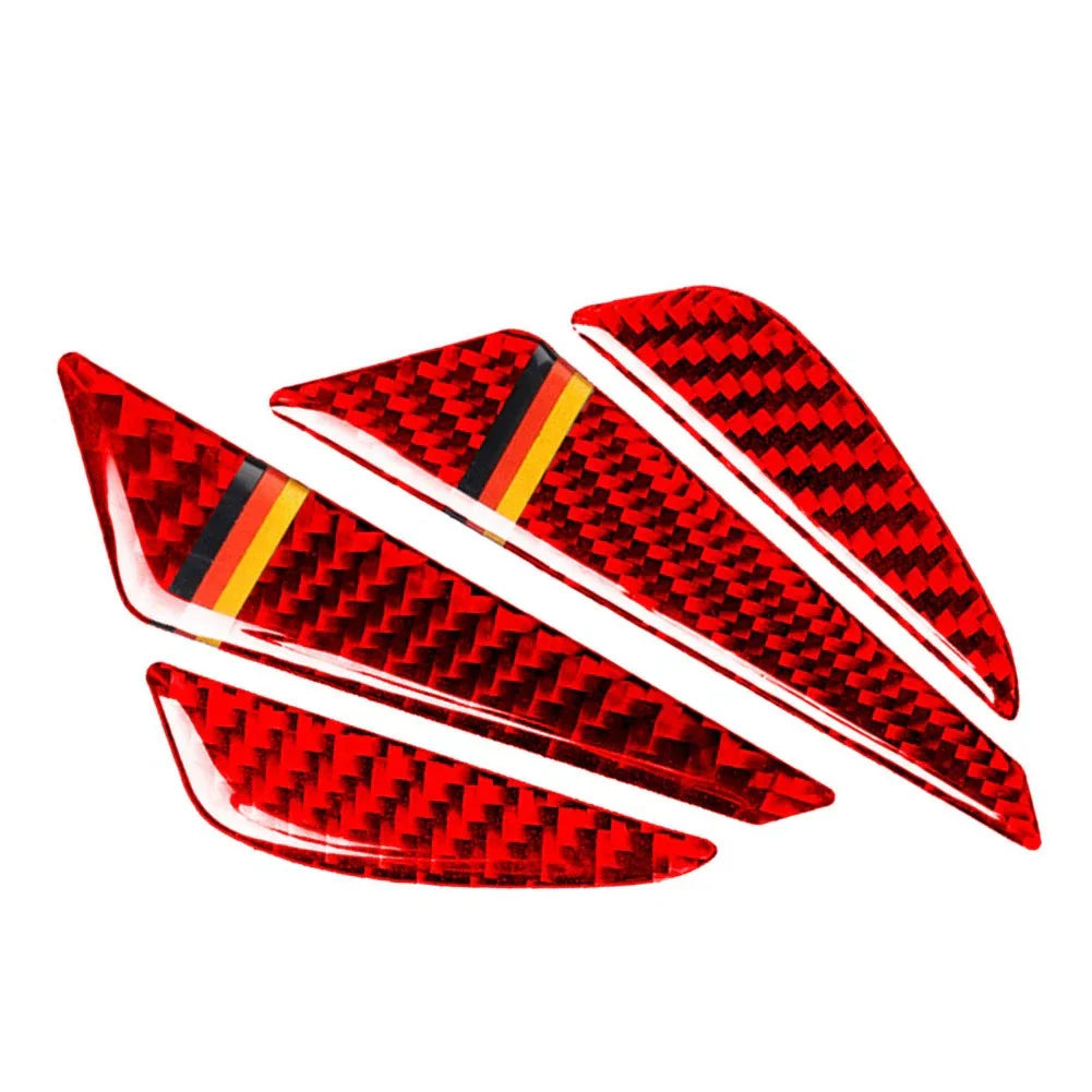 Carbon Fiber Red Universal Door Edge Guards Trim (Fits Most Vehicles)