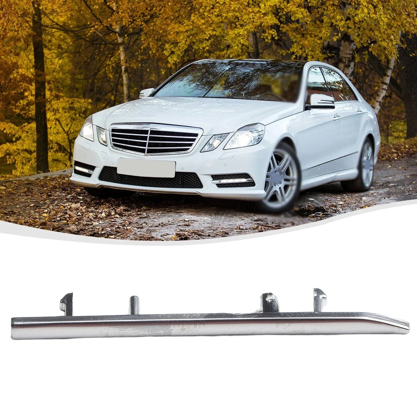 Left Center A/C TEMP Button Trim Matte for Mercedes W212 E (2008–2014)