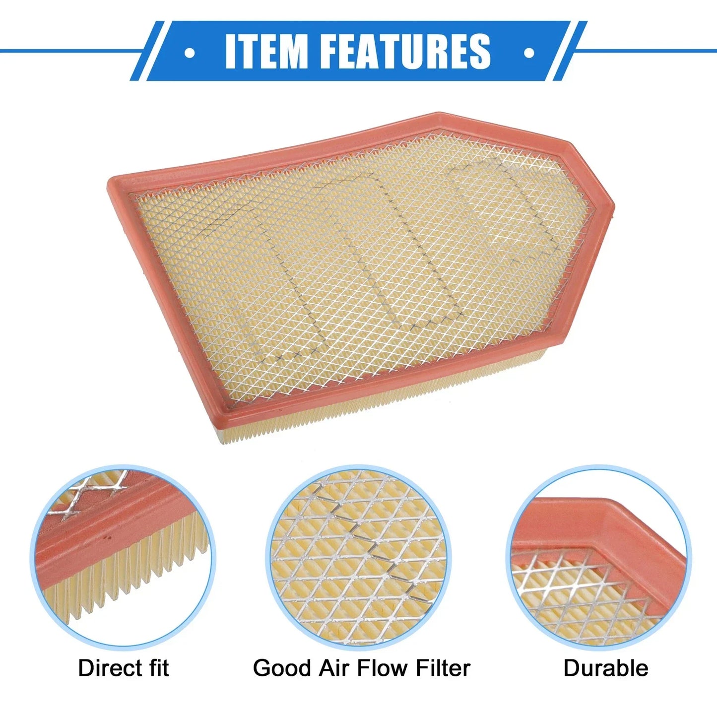 Car Engine Air Filter for Dodge Challenger Charger (2011-2023)