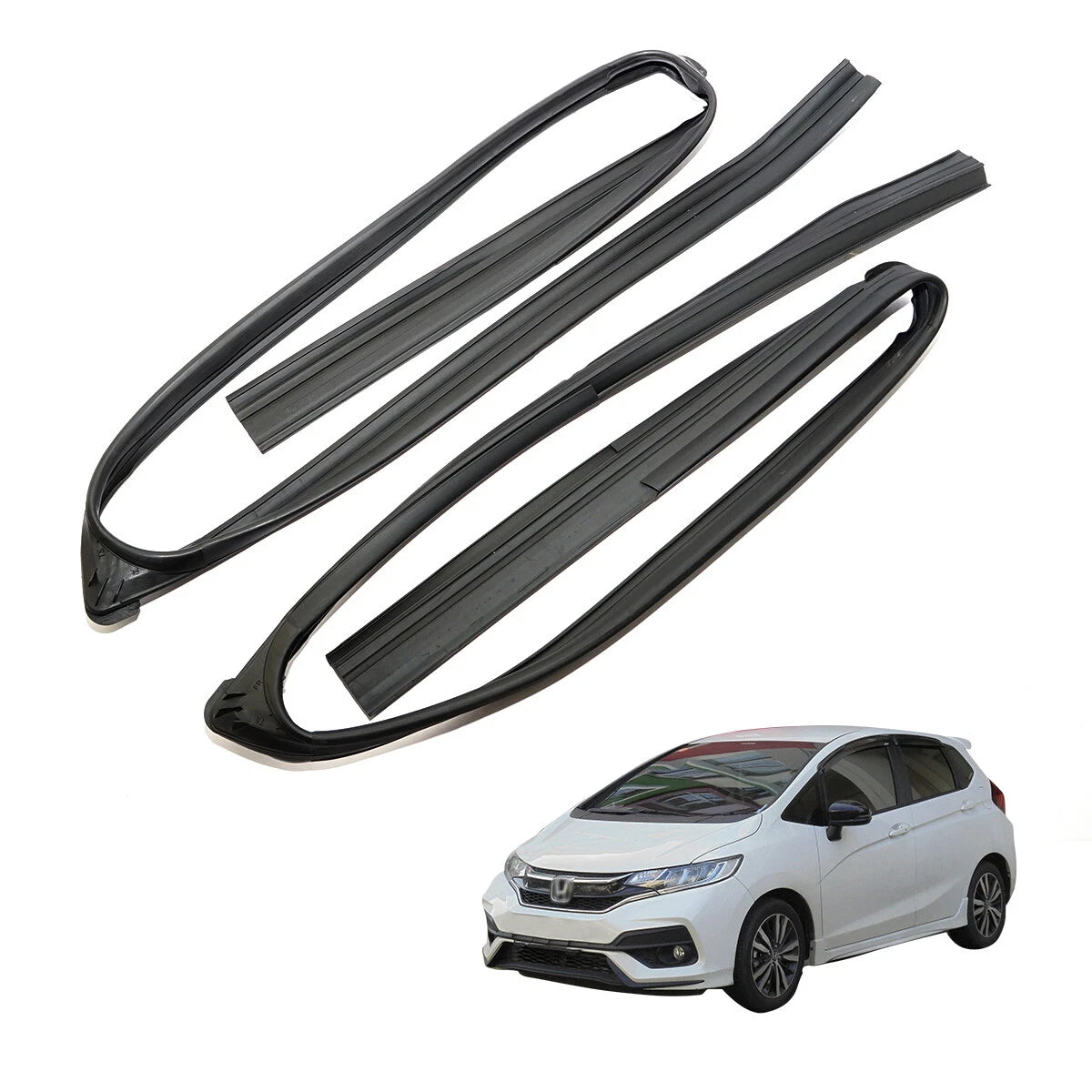Front Door Window Glass Run Channel for Honda Fit Jazz 2015-2020