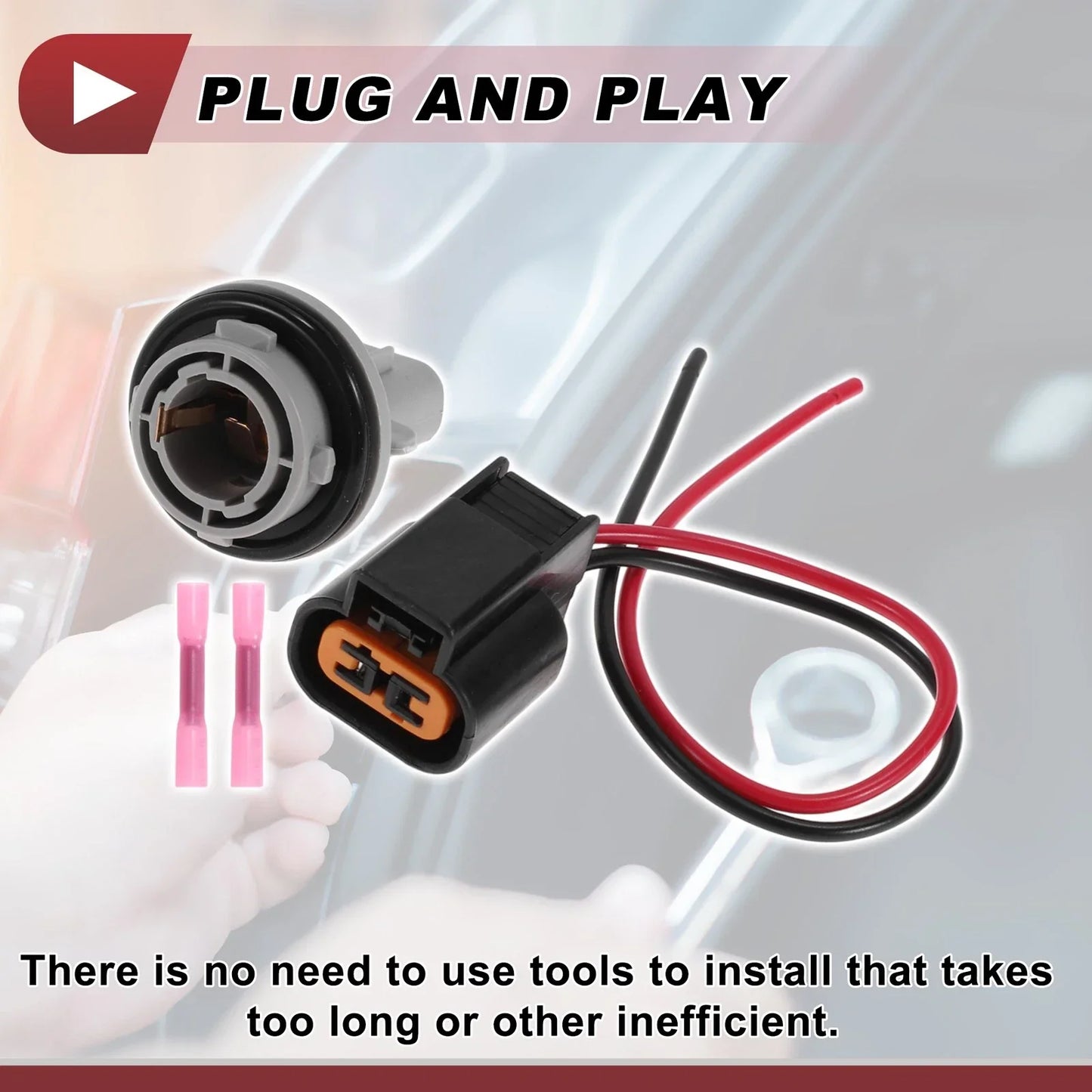 Front Turn Signal Light Socket Wiring for Hyundai Elantra (2006-2018)