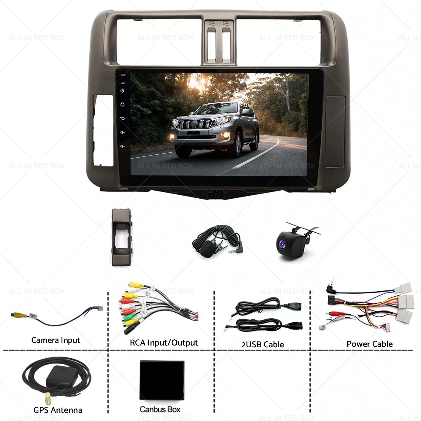 9'' Car Stereo Radio Head Unit for Toyota Prado 150 (2009-2013)