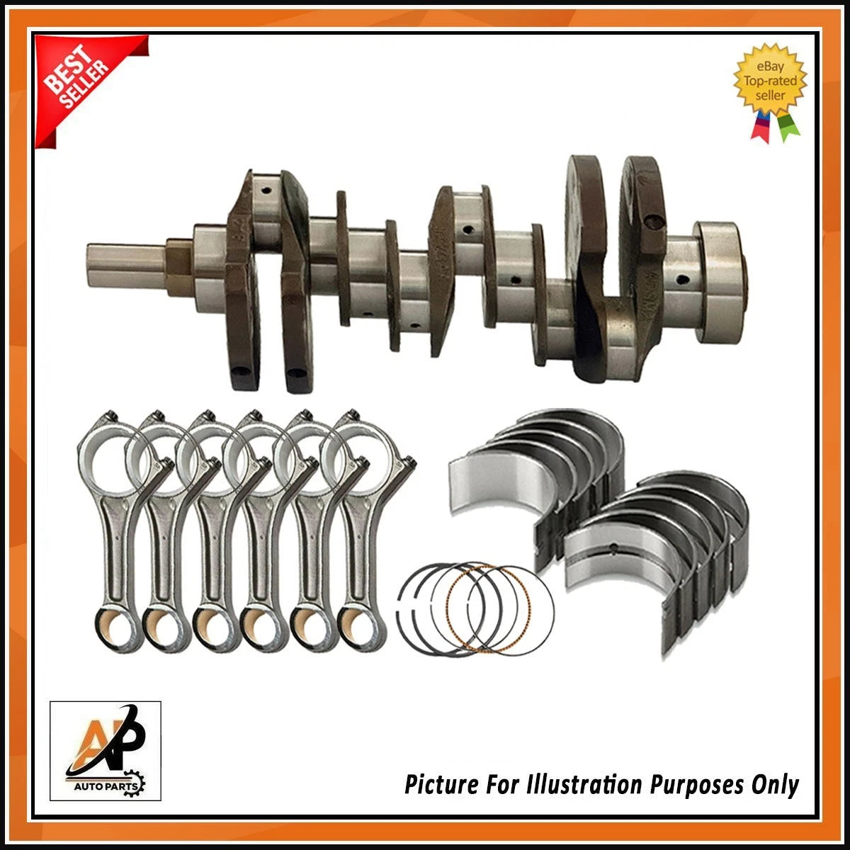 Engine Rebuild Kit with Nitrate Crankshaft for Jaguar Land Rover 3.0 (2010–2015)